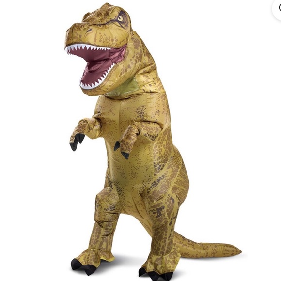 New Jurassic world T-Rex inflatable Halloween adult costume - Picture 4 of 12